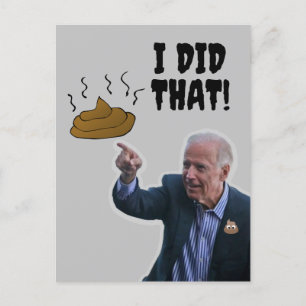 JOE BIDEN ENGRAÇADO EU FIZ OS CARTÕES POSTAIS POOP