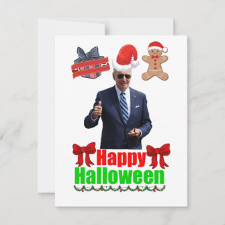 Joe Biden Happy Halloween Cartão de Natal