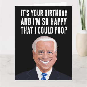 JOE BIDEN OVERSIZOU OS CARTÕES DE ANIVERSÁRIO DO F