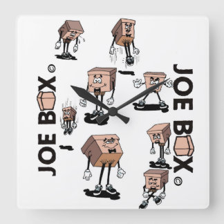 Joe Box na caixa do tempo divertido do relógio