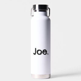 Joe. Nome Palavra em letras pretas sobre branco