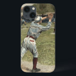 Jogador de basebol jogado fora na segunda base<br><div class="desc">Esta pintura pertence ao documentário de beisebol do Ken Burns! Um jogador é jogado fora no segundo enquanto ele se avança para chegar à base. O presente perfeito para o marinheiro em sua vida!</div>
