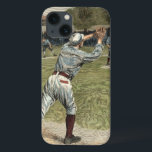 Jogador de basebol jogado fora na segunda base<br><div class="desc">Esta pintura pertence ao documentário de beisebol do Ken Burns! Um jogador é jogado fora no segundo enquanto ele se avança para chegar à base. O presente perfeito para o marinheiro em sua vida!</div>