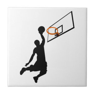 Jogador de Basquete Silhout Slam Dunk
