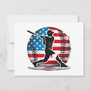 Jogador de beisebol americano batedor com Estados