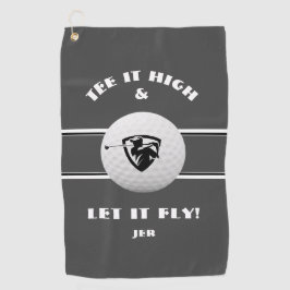 Jogador De Cinzas De Alto Monograma De Golfer Tee