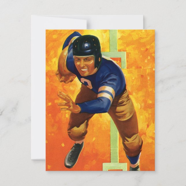Jogador de futebol americano quarterback correndo  (Frente)