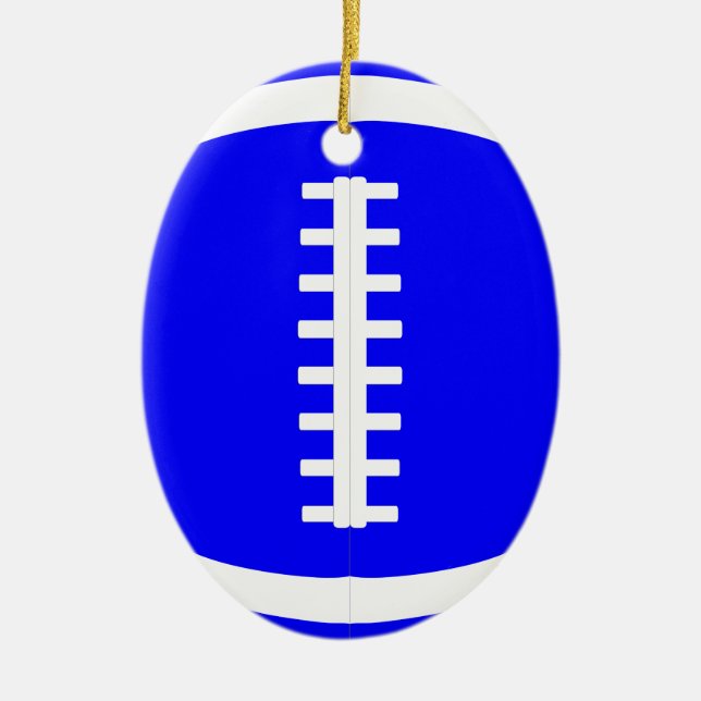 Jogador de futebol azul ou Enfeites de natal de tr (Frente)
