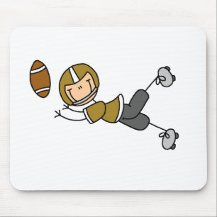 Jogador de Futebol Dourado Mousepad