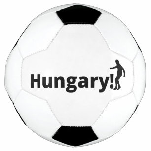 Jogador de futebol húngaro usando ponto como bola