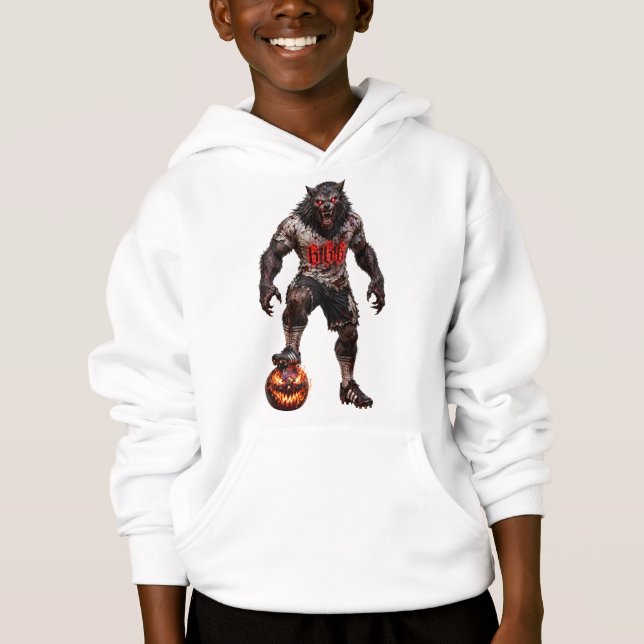 Jogador de Futebol Lobisomem Arte de Terror de Hal (Frente)