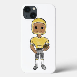 jogador de futebol retrô vintage preto amarelo sim