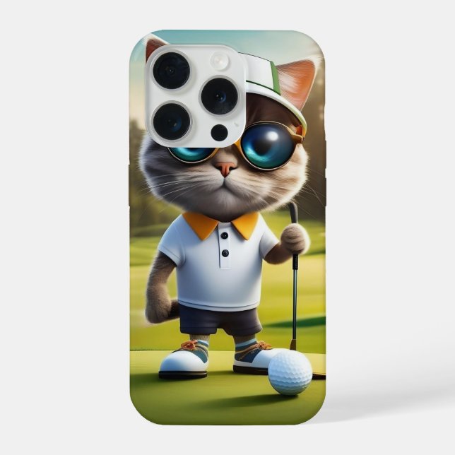Jogador de Golfe Gato Engraçado, (Verso)