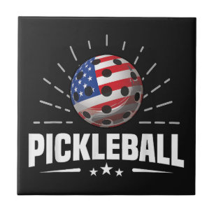 Jogador de Pickleball da Bandeira Americana dos EU