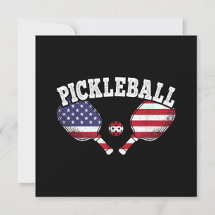 Jogador de Pickleball da Bandeira dos EUA Amor por