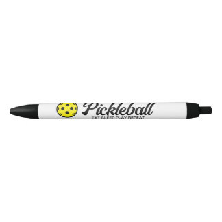 Jogador de pickleball escrevendo canetas com citaç