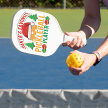 Jogador de Pickleball Favorito do papai noel - Eng
