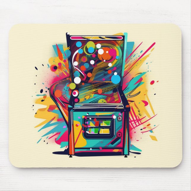 Jogador de Pinball - Mousepad Não-Tutelar #25 (Frente)