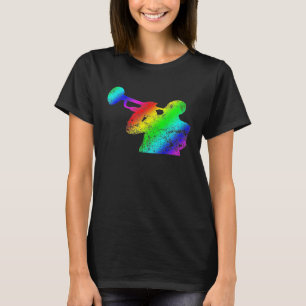 Jogador de Trompete Música Camisa Musical