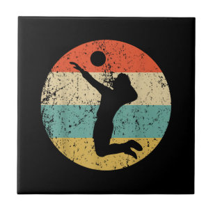 Jogador de Voleibol Retro Vintage