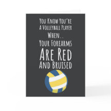 Jogador desportivo Engraçado de Cartões de Voleibo