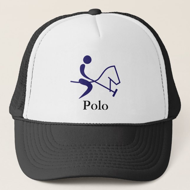 Jogador do polo - boné de beisebol do polo - (Frente)