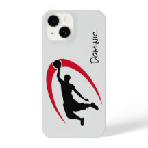 Jogador Negro de Basquete Vermelho, Slam Dunk