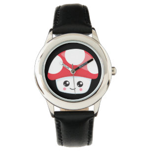 Jogador - Relógio de couro de aço inoxidável