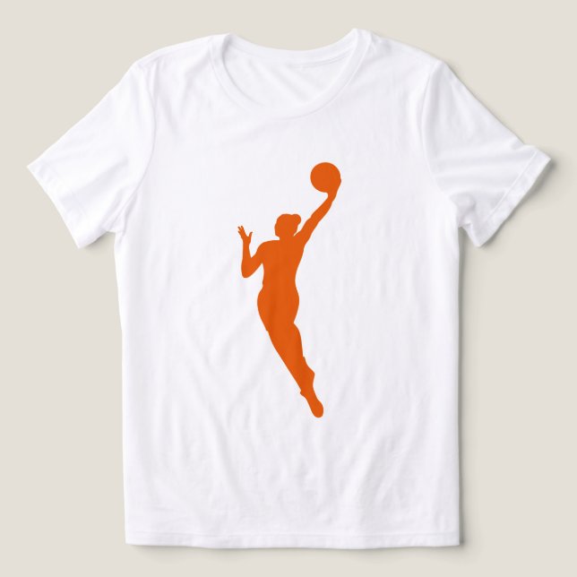 Jogadora de basquete dinâmica Silhouette Design (Design frontal)