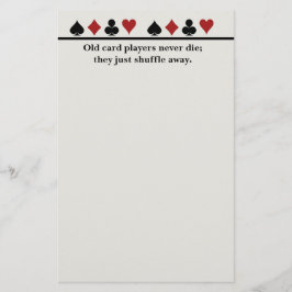 Jogadores de cartão idosos