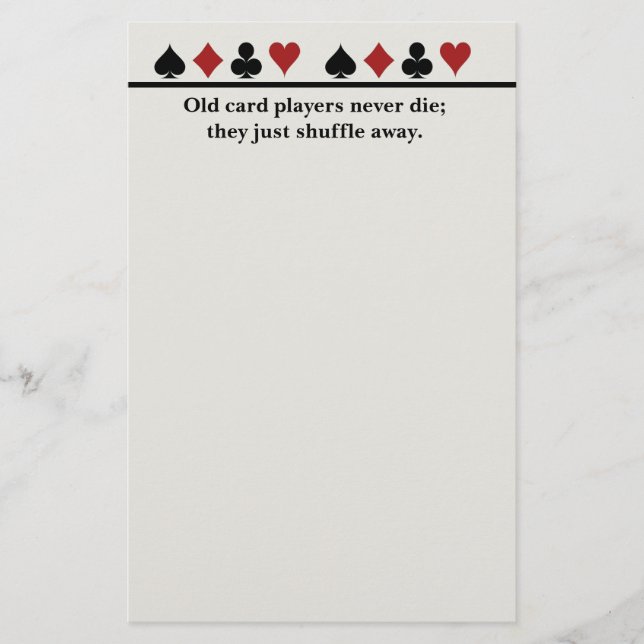 Jogadores de cartão idosos (Frente)