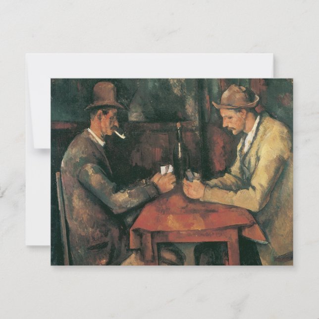 Jogadores de Cartas de Paul Cezanne, Arte Fino Ant (Frente)