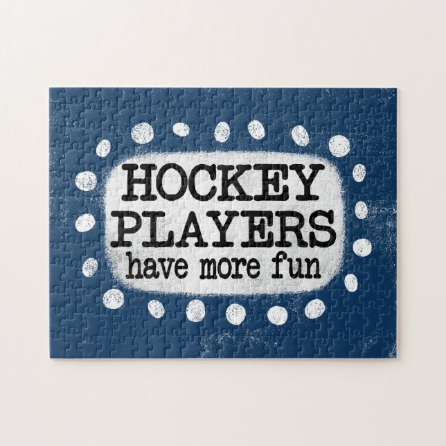 Jogadores De Hockey Têm Mais Quebra-cabeça De Vars (Horizontal)
