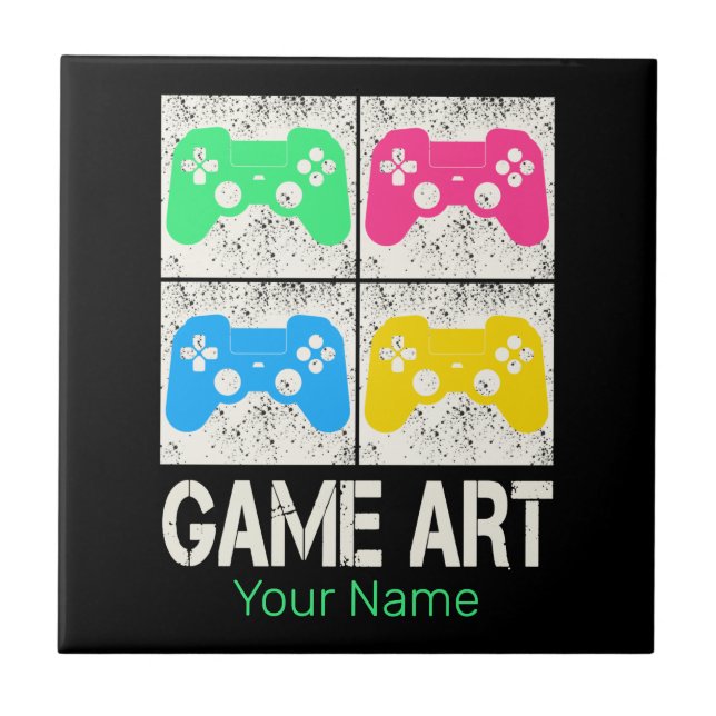 Jogadores do Controlador Retro do Gamepad de Arte  (Frente)