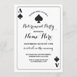 Jogando Cartão Ace of Spades Vegas - Convite para