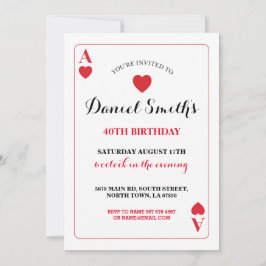 Jogando Cartão Ace Vegas Convide Qualquer Idade