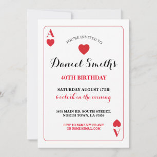 Jogando Cartão Ace Vegas Convide Qualquer Idade