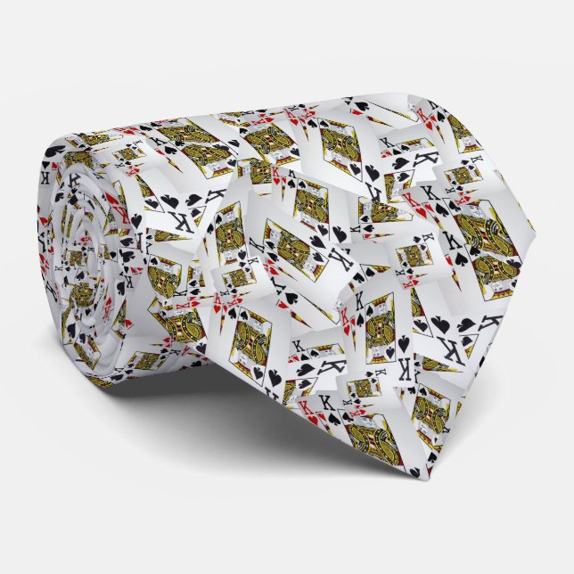 Jogando Cartões Reprodução Em Camadas, Gravata De  (Rolled)