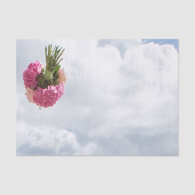 Jogando o lenço de papel do buquê (Frente )