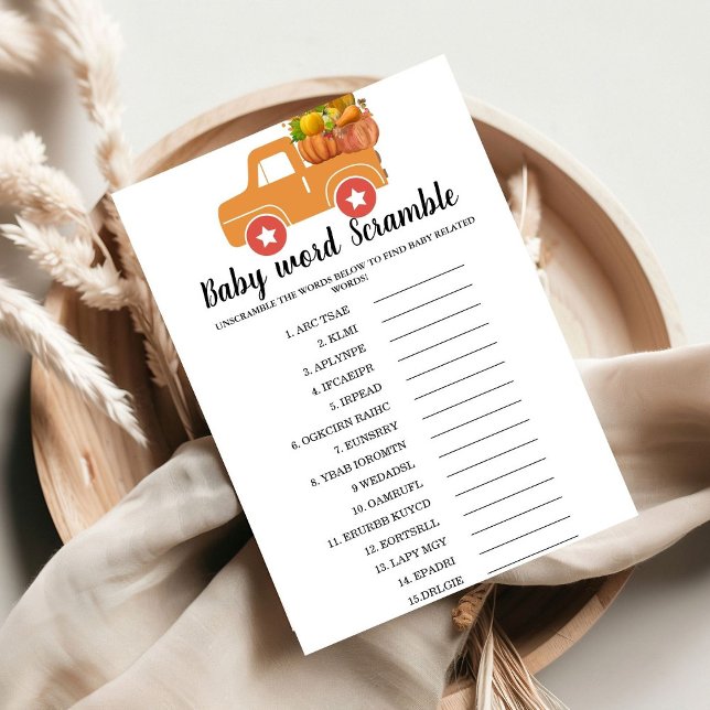 Jogar chá de fraldas no jogo de palavras de abóbor (Criador carregado)