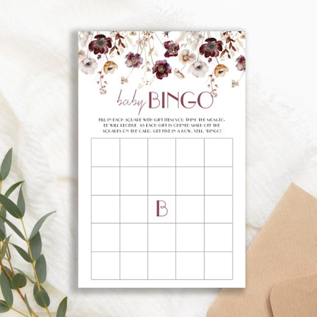 Jogo ABC do Chá de fraldas de Flores Selvagens Bur (Criador carregado)