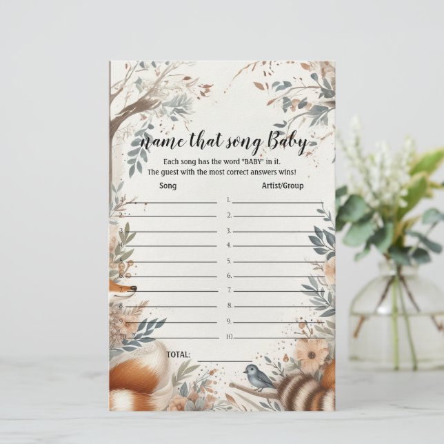 Jogo adivinhe a música no chá de bebê (Em pé/Frente)