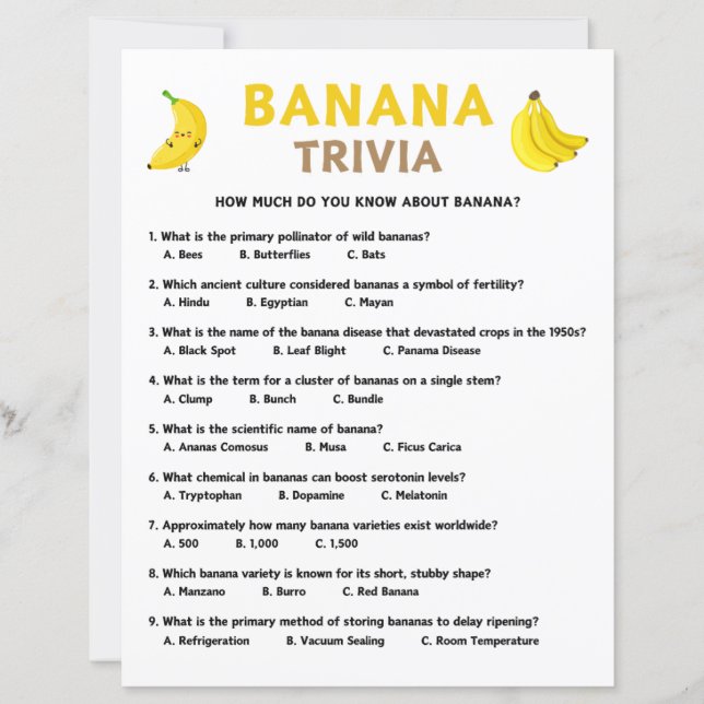 Jogo Banana Trivia (Frente)