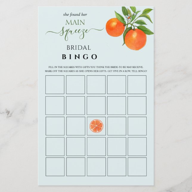 Jogo Bingo Chá de panela de aperto Principal (Frente)