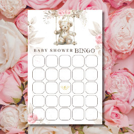 Jogo Bingo de Urso de Teddy Beige