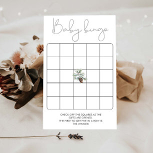 Jogo Bingo do Chá de fraldas de inverno