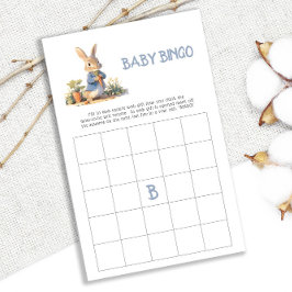 Jogo Bingo do Chá de fraldas Peter Rabbit