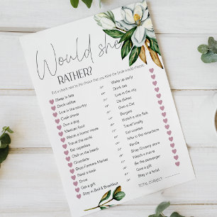 Jogo Bridal Floral de Magnólia Branca Deveria Ela
