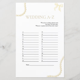 Jogo Casamento A a Z | Chá Pérolas e Prosecco