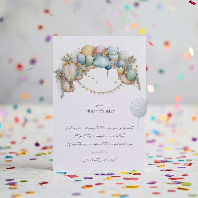 Jogo Chá de fraldas do Rainbow Air Balloon (Criador carregado)